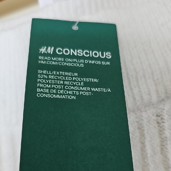 H&M High Waisted Wool Blend Cream  KNIT PANTS W0men's - Picture 4 of 11